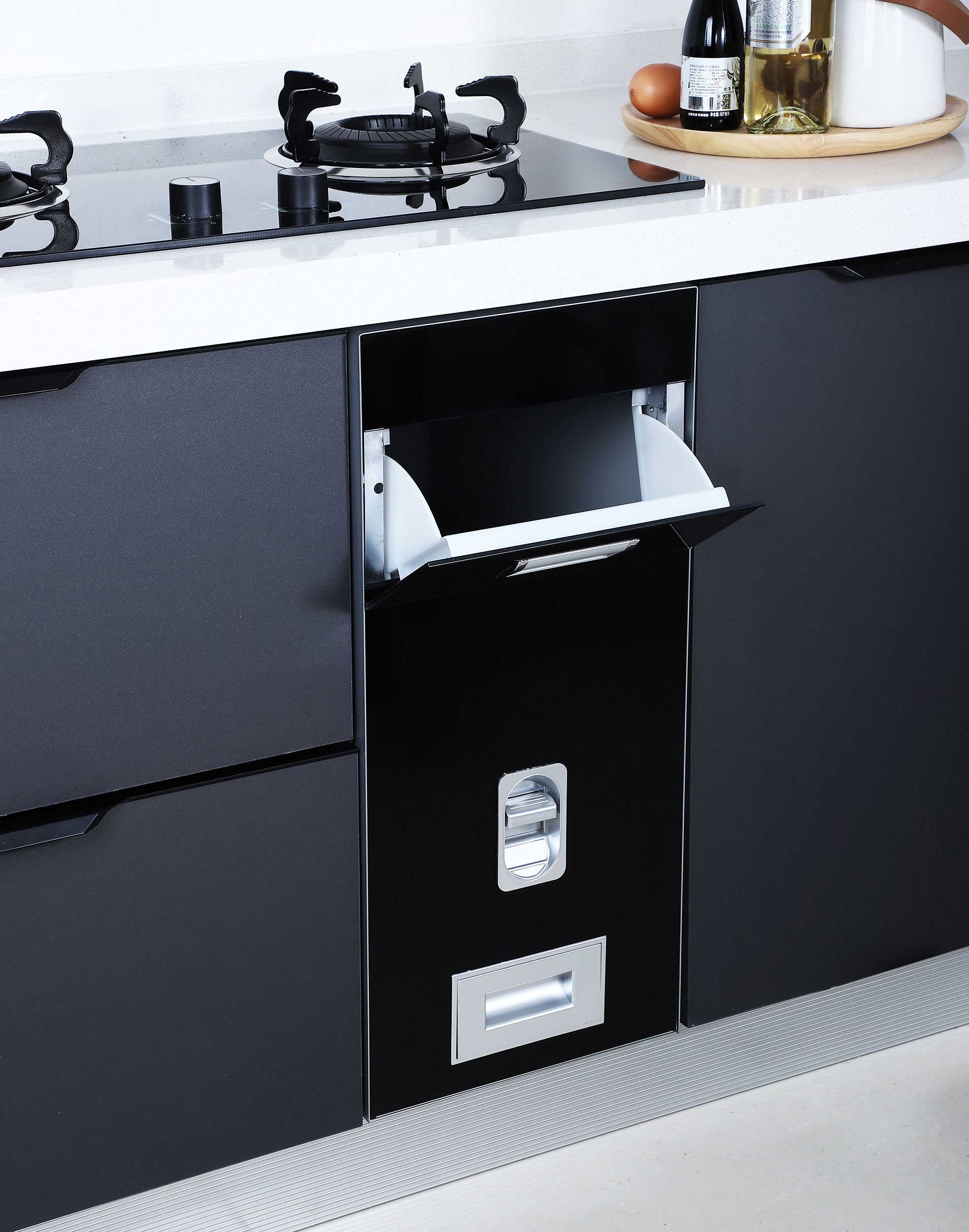 Thùng gạo 1 ngăn Sevilla D3 ( màu đen)