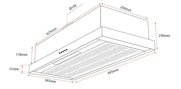 Máy hút mùi âm tủ Kocher KOCHER K-6370