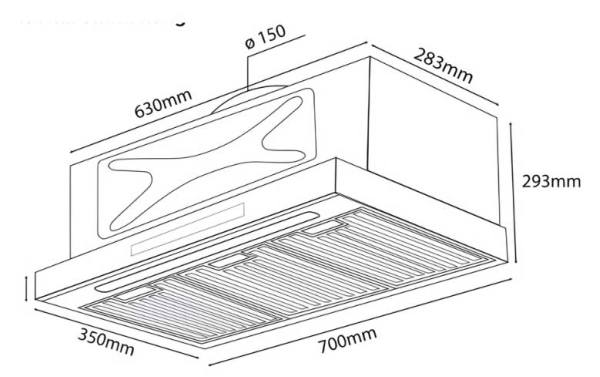 Hút mùi Kocher âm tủ TURBO X3D-669N