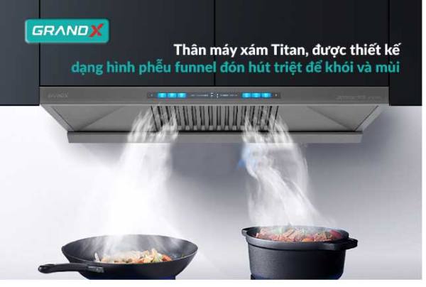 Máy hút mùi kính vát Grandx H70T81G / GX H70T81SG