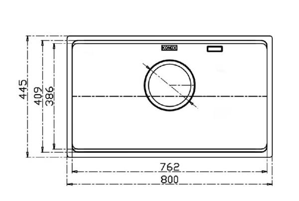 Chậu rửa bát chống xước Workstation Sink Dekor 8044SU