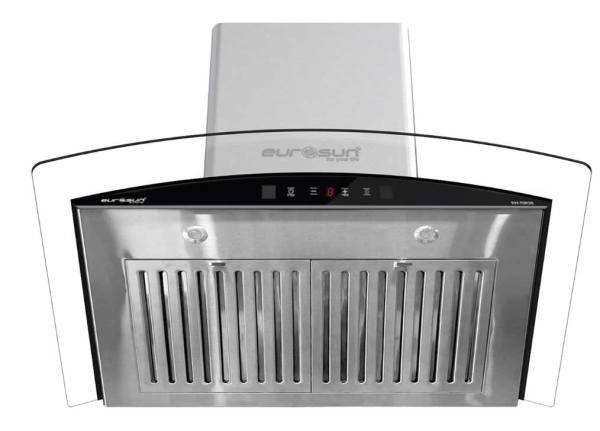 Máy hút mùi kính cong Eurosun EH-70K35/90k35 hút siêu êm