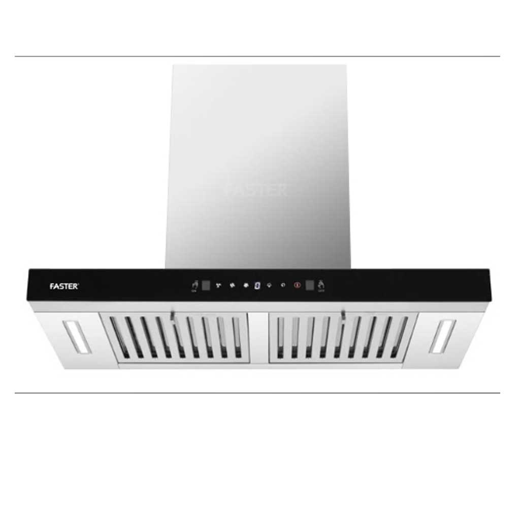 Máy hút mùi áp tường chữ T Inox 70cm Faster FS 35TS Autoclean