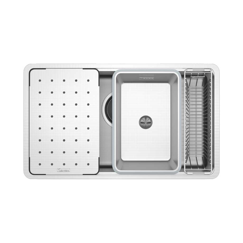 Chậu rửa bát chống xước Workstation Sink Dekor 8044SU