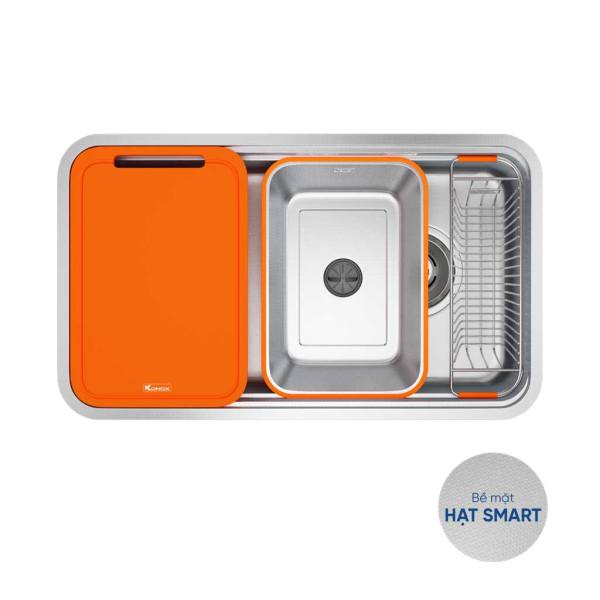 Chậu rửa bát Konox phong cách Nhật chống xước Tari Smart 8047