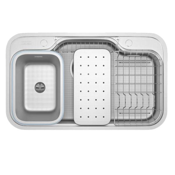 Chậu rửa bát Konox chống xước Workstation Sink Dekor 8048SU