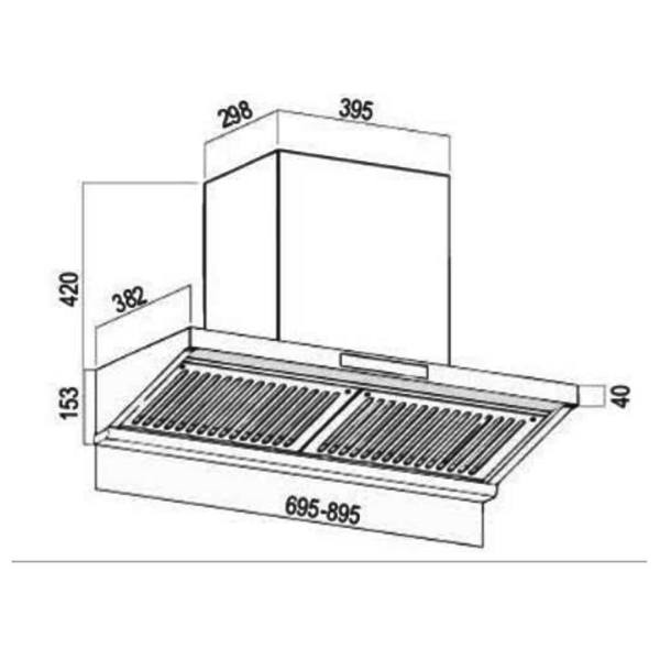Máy hút mùi Bauer BC 70/90BTC SLUX