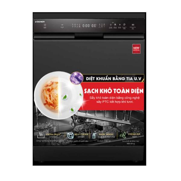 Máy rửa bát kocher X15UV -17 bộ