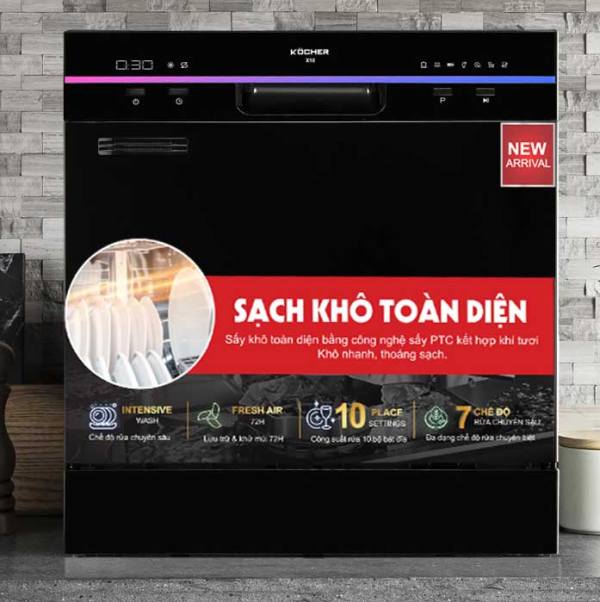 Máy rửa bát Kocher X10 ( 8-10 bộ)