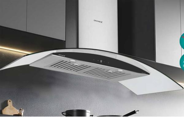 Máy hút mùi kính cong Grandx GX H70C55/90C55