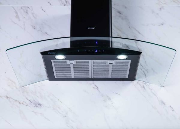 Máy hút mùi kính cong Grandx GX H70C62B/H90C62( M)