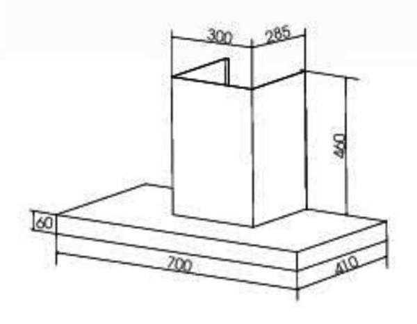 Máy hút mùi chữ T Blueger BT7070