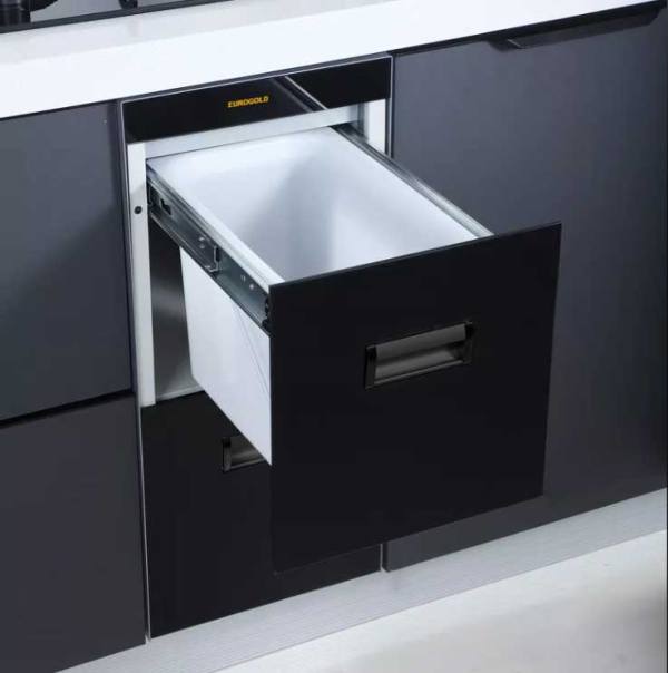 Thùng gạo Euroglod mặt gương màu đen 2 ngăn GB322B