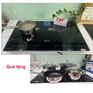 Bếp từ đôi BlanC BA569DI bo viền kính