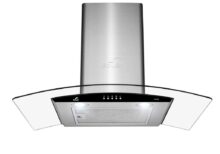 Máy hút mùi áp tường kính cong Inox 70cm Bauer BC70BSB