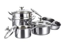 Bộ nồi 5 món cao cấp đáy liền Buchen SHAPPHIRE