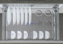 Giá bát tủ dưới Eurogold inox mờ 304 nan tròn EGT 6160/6170/6175/6180/6190VX