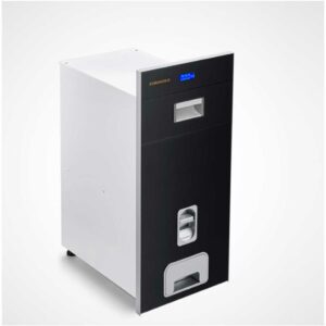 Thùng gạo Euroglod mặt gương màu đen điện tử GB301B