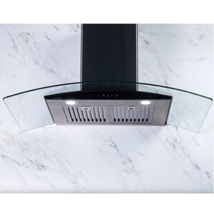 Máy hút mùi kính cong Grandx GX H70C55B