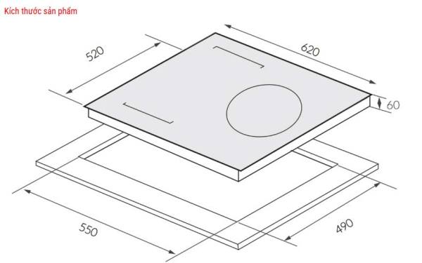 Bếp từ Grandx IH933G Germany